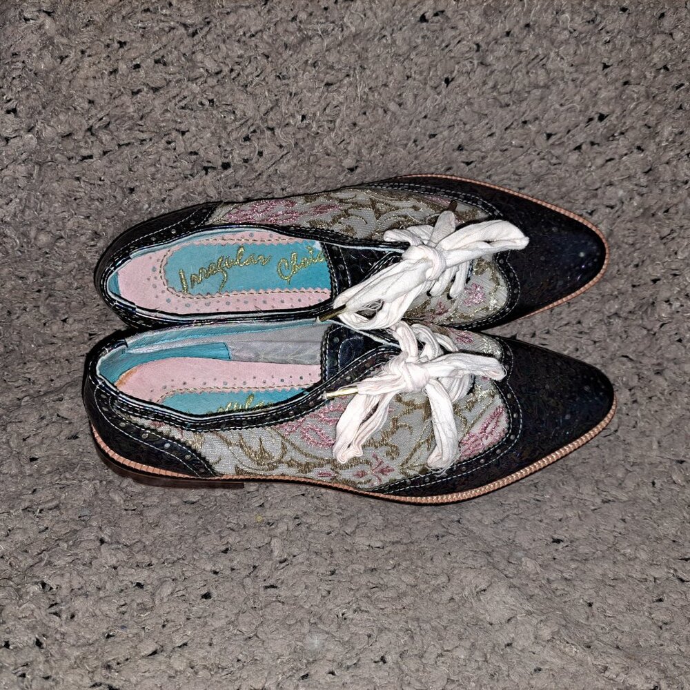 Irregular Choice-Float Away-Tooled Oil Slick Oxfo… - image 7